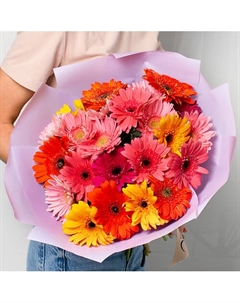 Букет из разноцветных Гермини 35 шт. Л'этуаль flowers