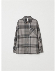 Рубашка оверсайз в клетку для девочек Sela