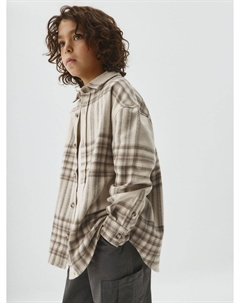 Фланелевая рубашка в клетку для мальчиков Sela