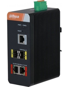 Коммутатор управляемый DH-IS4204-2GT-120 4-портовый гигабитный с PoE, промышленное исполнение Dahua