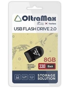 Накопитель USB 2.0 8GB OM-8GB-330-Black 330 чёрный Oltramax
