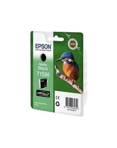 Картридж Epson T1598, черный матовый / C13T15984010