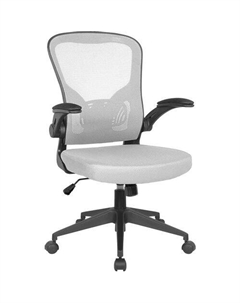 Кресло Akvilon, на колесиках, сетка/ткань, серый Defender