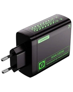Сетевое зарядное устройство MOVESPEED AC120, USB-A, 3xUSB-C, USB-C, 100Вт, 5A, черный Movespeed