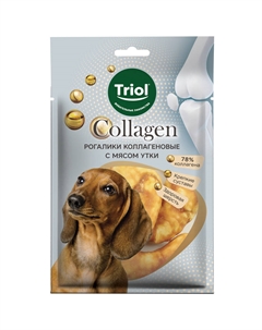 Collagen лакомство для собак Рогалики коллагеновые (Утка, 90 г.) Триол