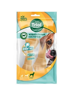 Dental лакомства для собак кость жевательная узловая (Говядина, 2 х 50 -55 г.) Триол