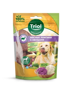 Лакомство для собак мясные ломтики (Ягненок, 70 г.) Триол