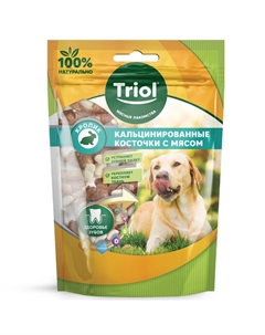 Лакомство для собак Кальцинированные косточки (Кролик, 70 г.) Триол