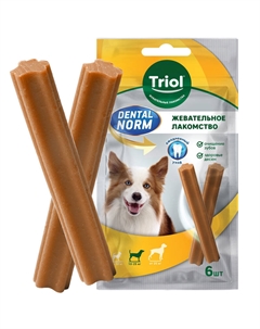 Dental Norm лакомство для собак средних пород Палочки жевательные (Говядина, 150 г.) Триол