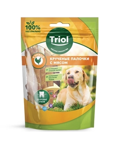 Лакомство для собак Крученые палочки (Утка, 70 г.) Триол