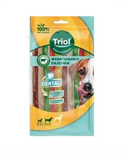 Dental лакомства для собак палочки жевательные микс (Говядина, 10 х 8 -10 г.) Триол