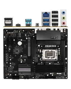 Материнская плата ASRock Z890 Pro-A Z890 Soc-1851 4xDDR5, 4xSATA3, RAID, 4хM.2, 3xPCI-E16x, 3xUSB3.2, 2xUSB3.2 Type C, DP, HDMI, 2.5Glan, ATX Asrock