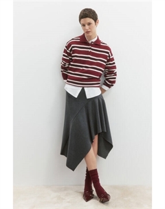 Юбка-годе асимметричная из теплого трикотажа Befree