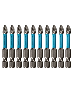 Набор бит торсионных 11495, PZ2x50 мм, для ударных шуруповертов, 10 шт Gross