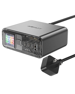 Сетевое зарядное устройство Acefast Z4 218 Вт, USB, 3xUSB type-C, Quick Charge, PD, черный (AF-Z4-GY)