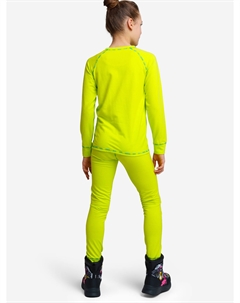 Термокомплект для девочек: брюки, толстовка, Зеленый Playtoday