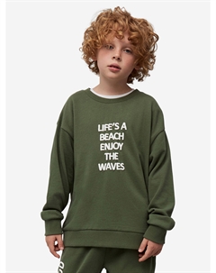 Свитшот из футера с принтом для мальчиков KIDS, Зеленый Totti