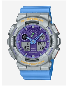 Наручные часы GA-100EU-8A2, Голубой Casio g-shock