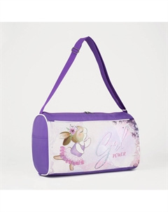 Сумка детская спортивная для девочки на молнии, наружный карман, сиреневая Nazamok kids