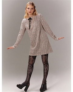 Платье женское бежевое с принтом Mark formelle