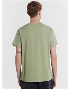 Футболка мужская зеленая с принтом и надписью Mark formelle