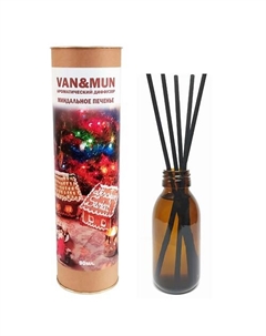 Ароматический диффузор Миндальное печенье с палочками 90 Van&mun