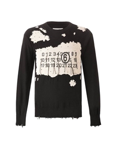 Хлопковый свитер Mm6