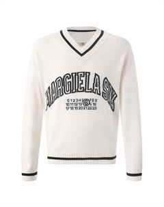 Свитер из хлопка и шерсти Mm6