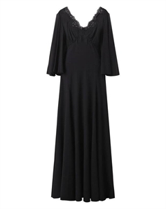 Платье из вискозы и шелка Dolce&gabbana