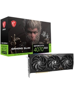 Видеокарта PCI-E GeForce RTX 4070 SUPER GAMING SLIM WUKONG EDITION (RTX 4070 SUPER 12G GAMING SLIM WUKONG EDITION) 12GB GDDR6X 192bit 2475/21000MH Msi