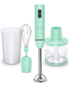Погружной блендер Starwind SBP1113c, 750 Вт, белый/зеленый