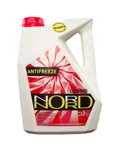 Антифриз Готовый G12+ красный 5кг Nord