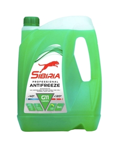 Антифриз Готовый G11 Зелёный 3кг Sibiria