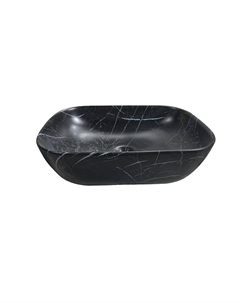 Напольная раковина 50 см CR8217MMB мрамор матовый черный Ceruttispa