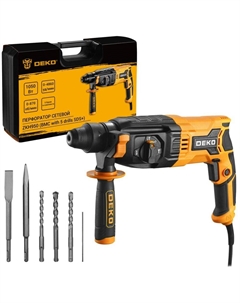 Перфоратор ZKH950 в кейсе с набором из 5 буров SDS+, 1050 Вт 083-1005 Деко