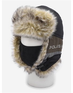 Шапка-ушанка зимняя мужская Полюс V-2 с маской, Зеленый Huntsman