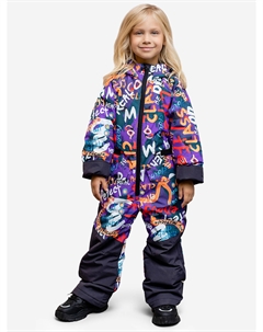 Комбинезон для девочки Бэрри мультиколор/чугунный, Мультицвет Batik