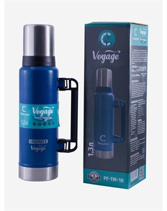 Термос -Voyage с ручкой, 1,3 л.., Синий Следопыт