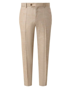 Брюки из шерсти и хлопка Boss