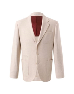 Пиджак из шерсти и шелка Brunello cucinelli