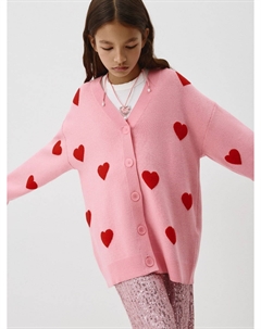 Кардиган оверсайз с принтом для девочек Sela