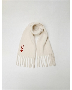 Объемный шарф с вышивкой Sela