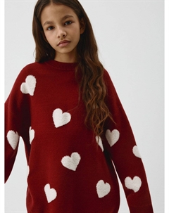 Вязаный джемпер с жаккардовым принтом для девочек Sela