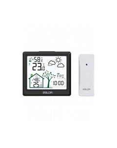 Метеостанция B0389WST2H2-BLACK, беспроводная цвет черный Baldr