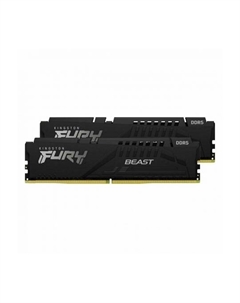 Оперативная память Kingston Fury Beast Black EXPO DDR5 DIMM 6000MHz CL36 - 64Gb Kit (2х32Gb) KF560C36BBEK2-64