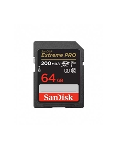 Карта памяти SDSDXXU-064G-GN4IN 64 ГБ SDXC Extreme PRO UHS-I U3 V30 Sandisk