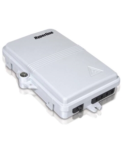 Бокс настенный FO-WBI-4A-GY оптический, 4 порта (SC, duplex LC), без пигтейлов и проходных адаптеров, IP65, 186 х 116 х 40 мм, серый Hyperline