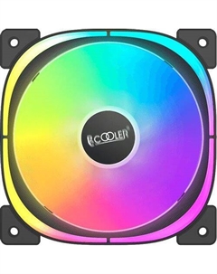 Вентилятор EF120 120мм, 4-pin, 1500об/мин, 25.7 дБ, ARGB, черный, Ret Pccooler