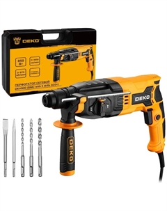 Перфоратор DKH900 в кейсе с набором из 5 буров SDS+, 850Вт 083-1044 Деко