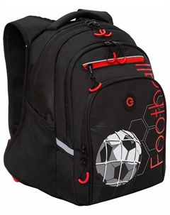 Рюкзак школьный, анатомическая спинка, FOOTBALL (RB-350-1/1) Grizzly